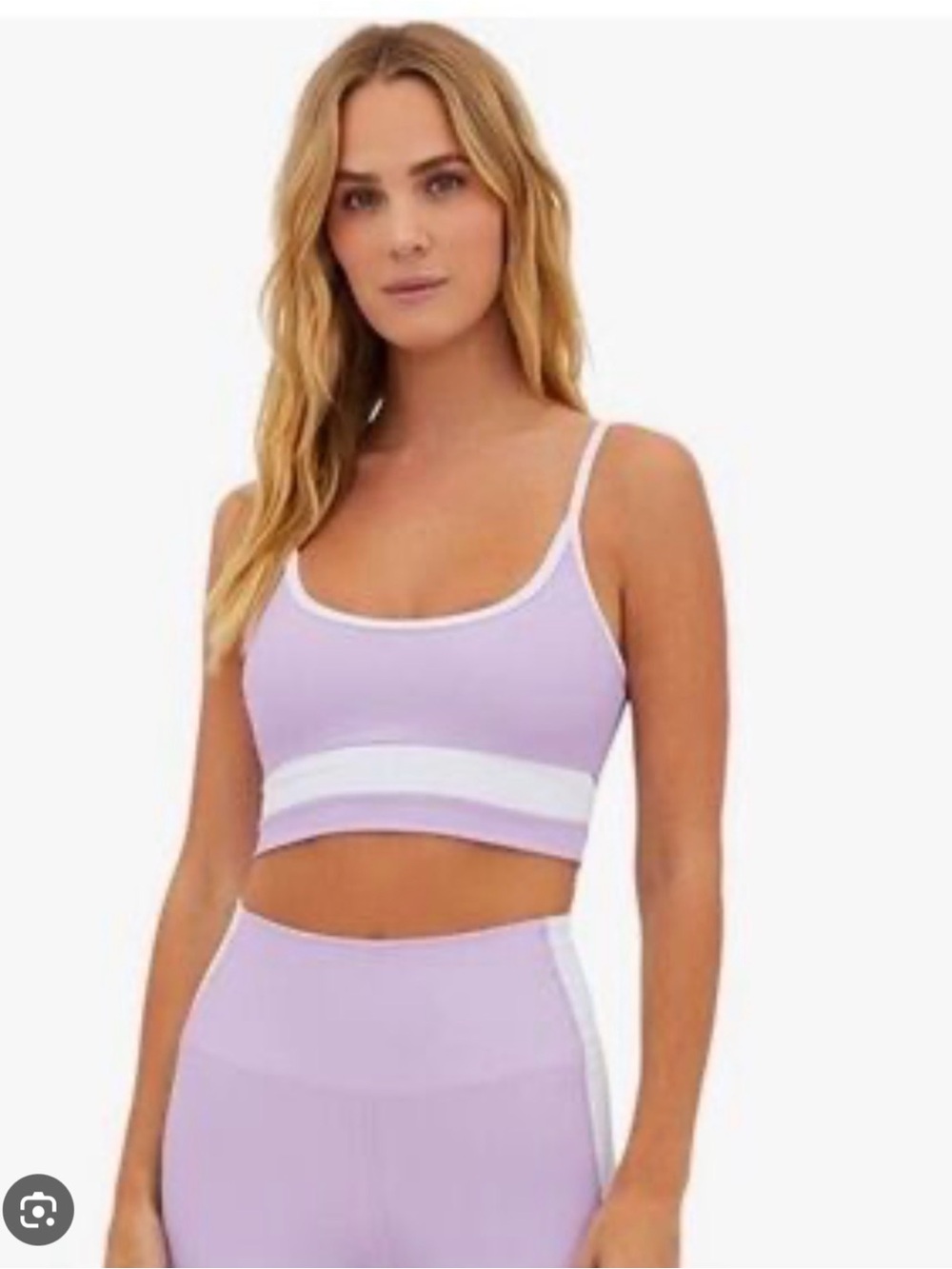 Beach Riot White + Purple Top